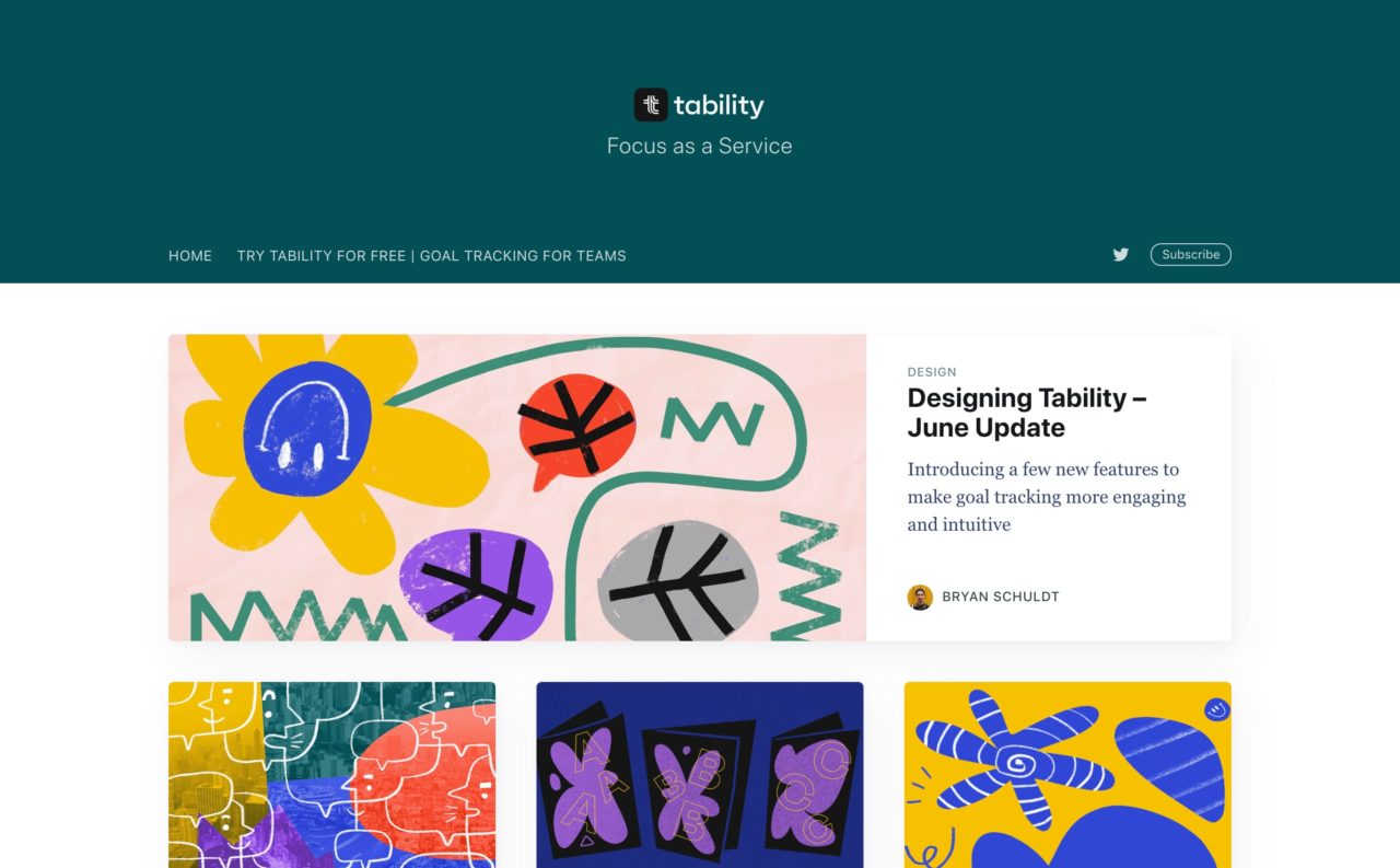 tability blog design